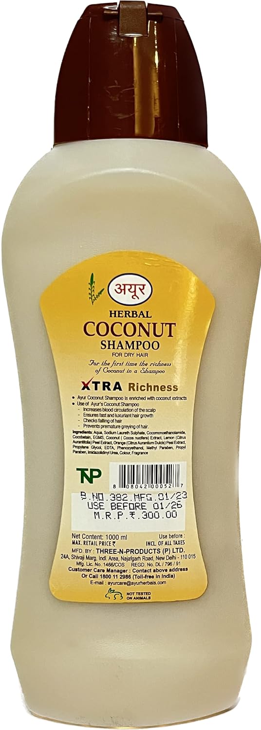 Coconut Shampoo Nourishing and Hydrating