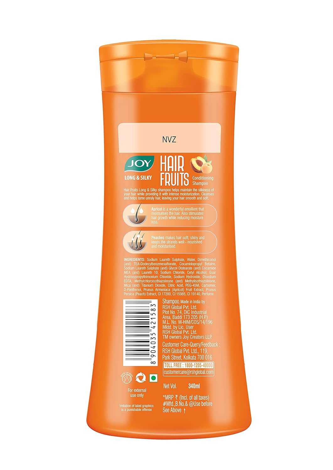 Long & Silky Conditioning Shampoo With Apricot & Peach