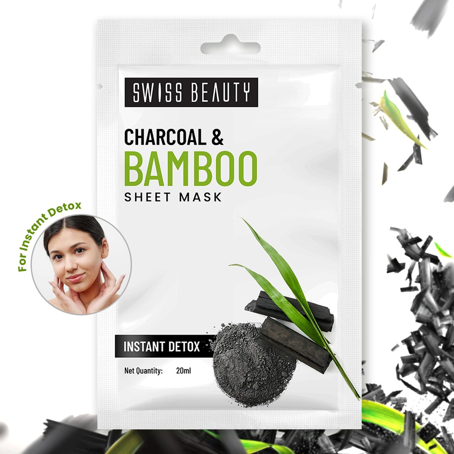 Charcoal & Bamboo Instant Detox Sheet Mask