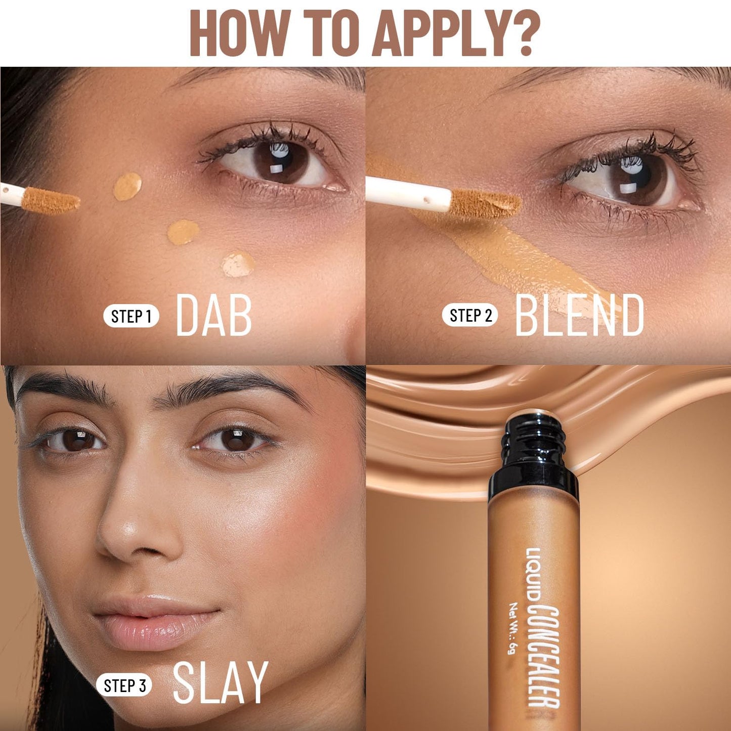 Liquid Light Weight Matte Concealer Full Coverage