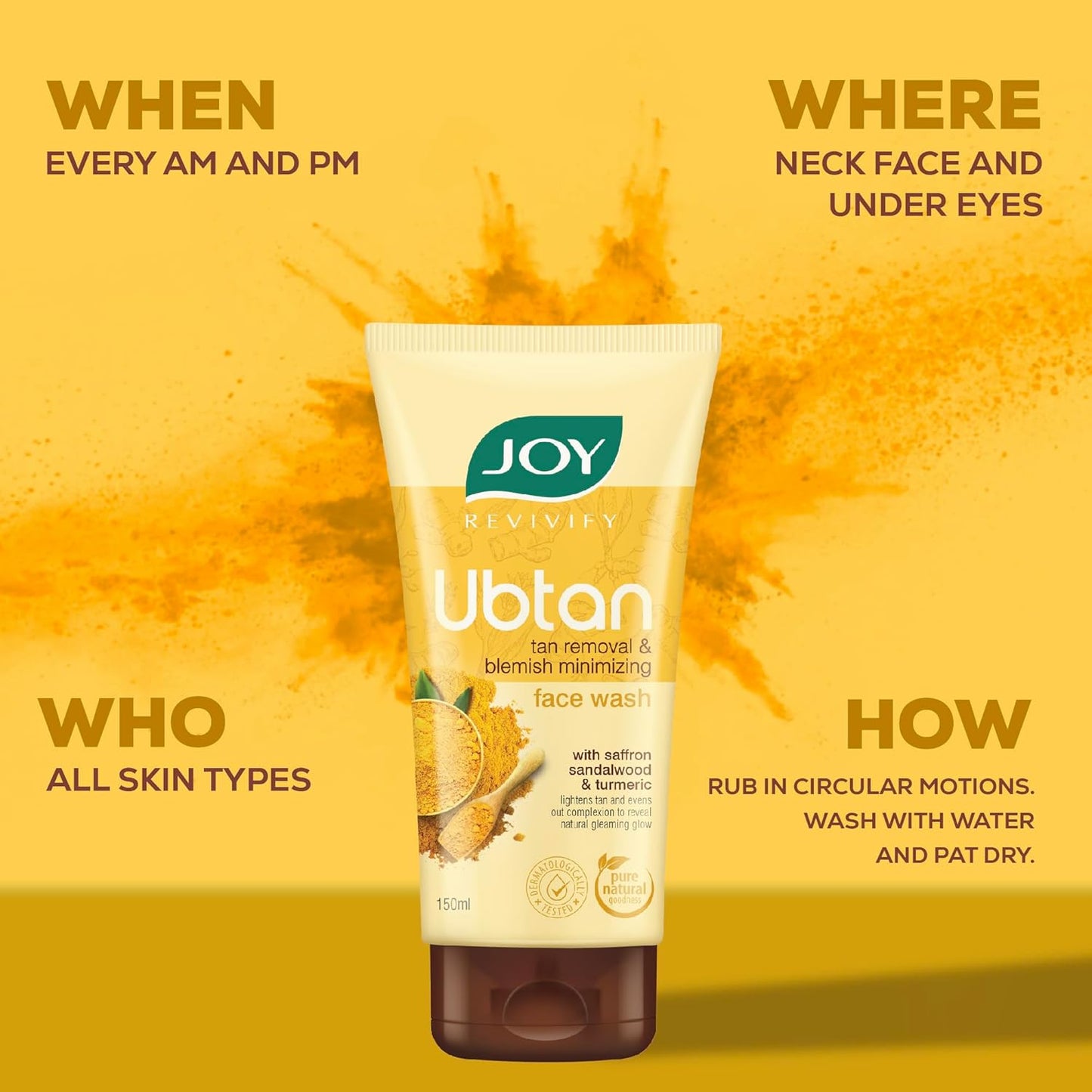 Tan Removal Ubtan Face Wash With Turmeric