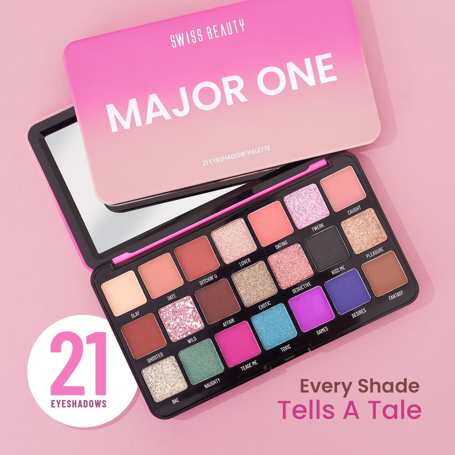 Major One Eyeshadow Palette with 21 Shades