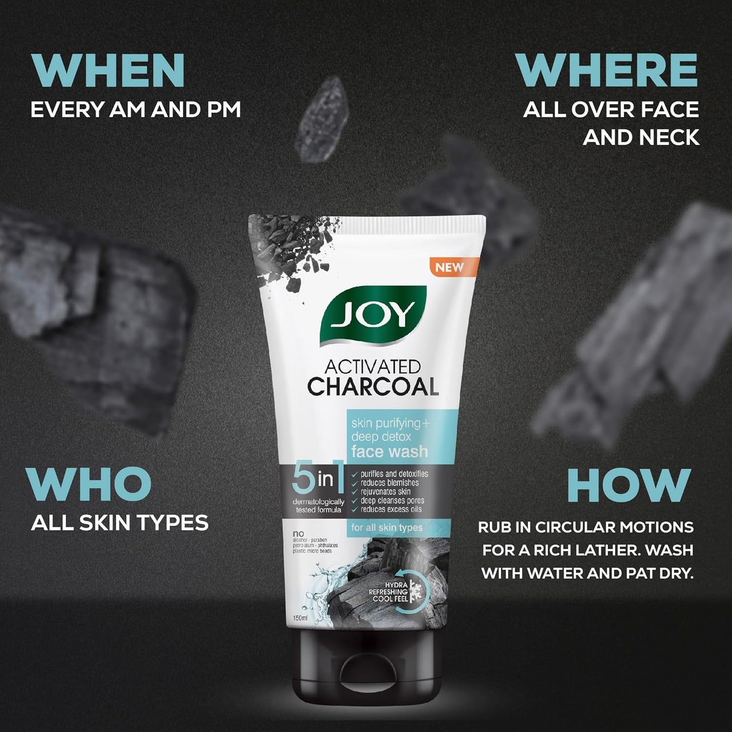 Activated Charcoal Face Wash For Oil Control