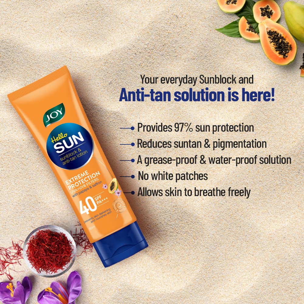 Anti Tan SPF 40 Sunscreen Lightweight & Water Resistant