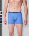 Pack of 3 Men's Solid Trunk: Pure Cotton, Inner Elastic