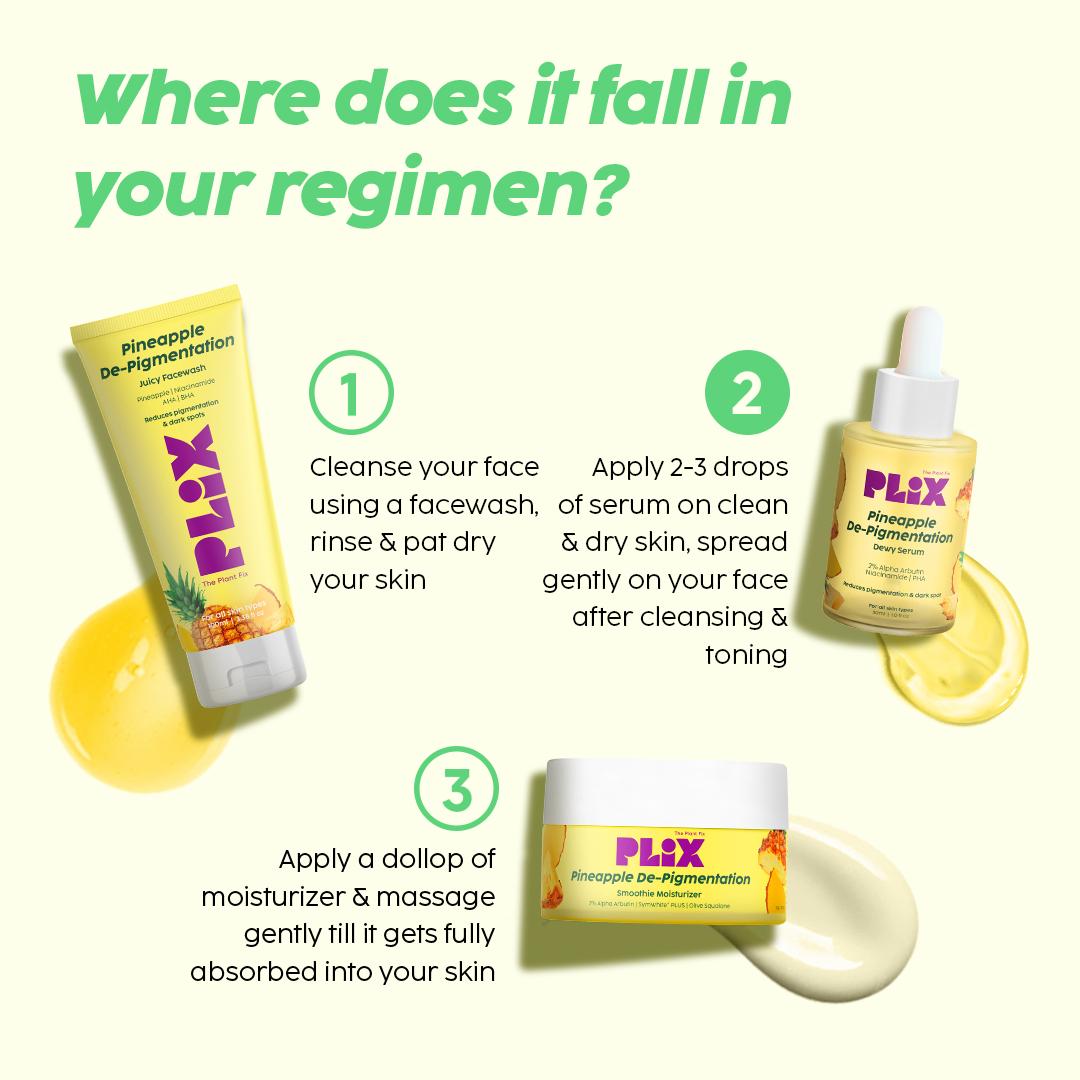 De-pigmentation Facewash, Serum & Moisturizer