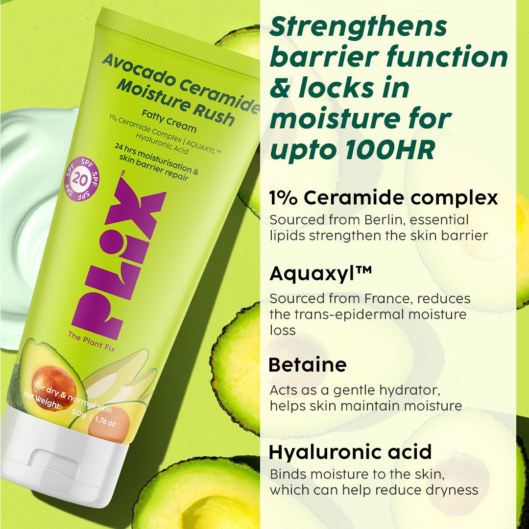 Moisture Rush Cream with Avocado and Ceramides