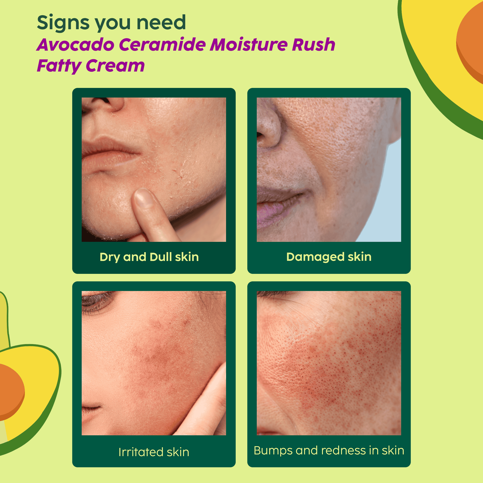 Moisture Rush Cream with Avocado and Ceramides
