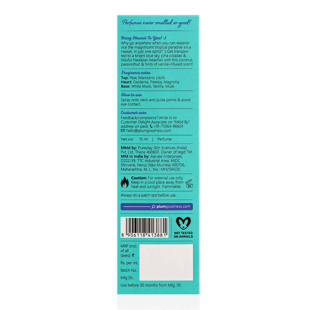 Eau De Parfum with Tropical Notes