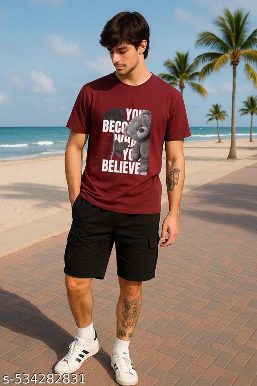 Maroon Motivational Quote Graphic T-Shirt