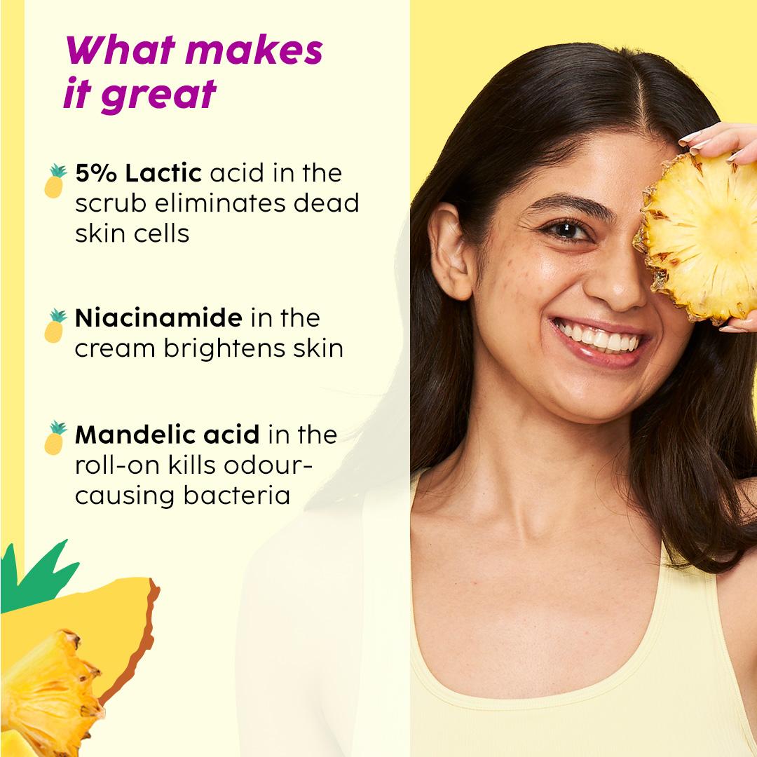 Brightening & Lightening Kit with Scrub & Cream