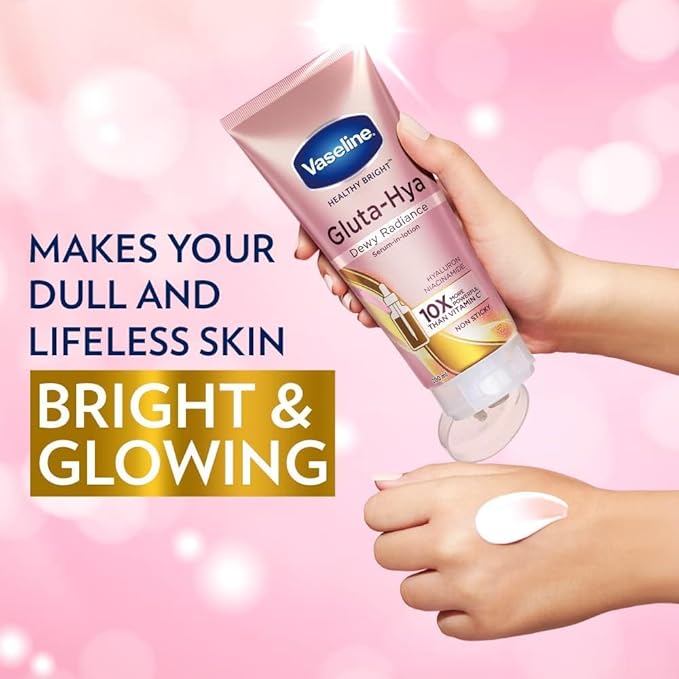 Vaseline Gluta-Hya Dewy Radiance Lotion for Face & Body