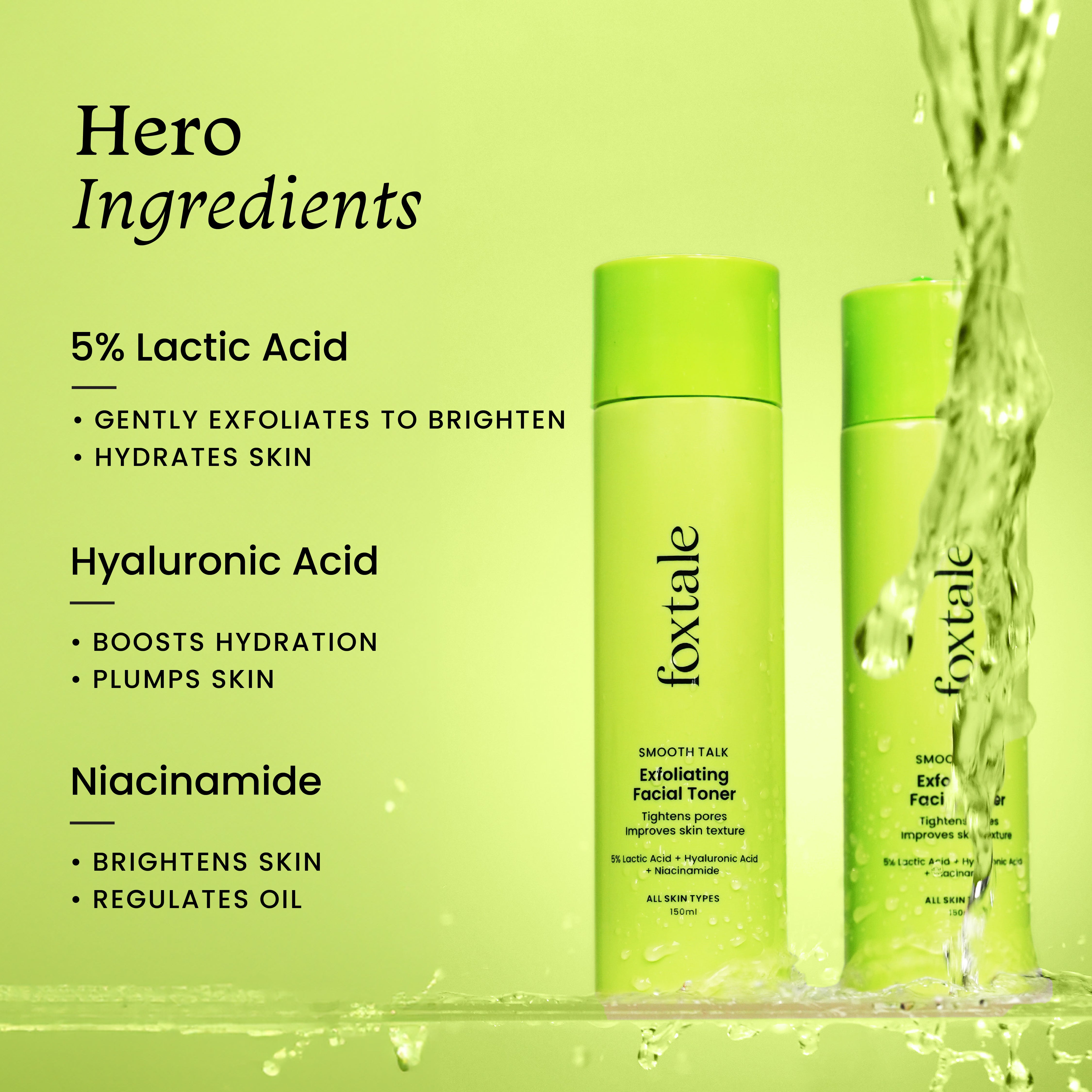Exfoliating Facial Toner - Bright & Tight Pores