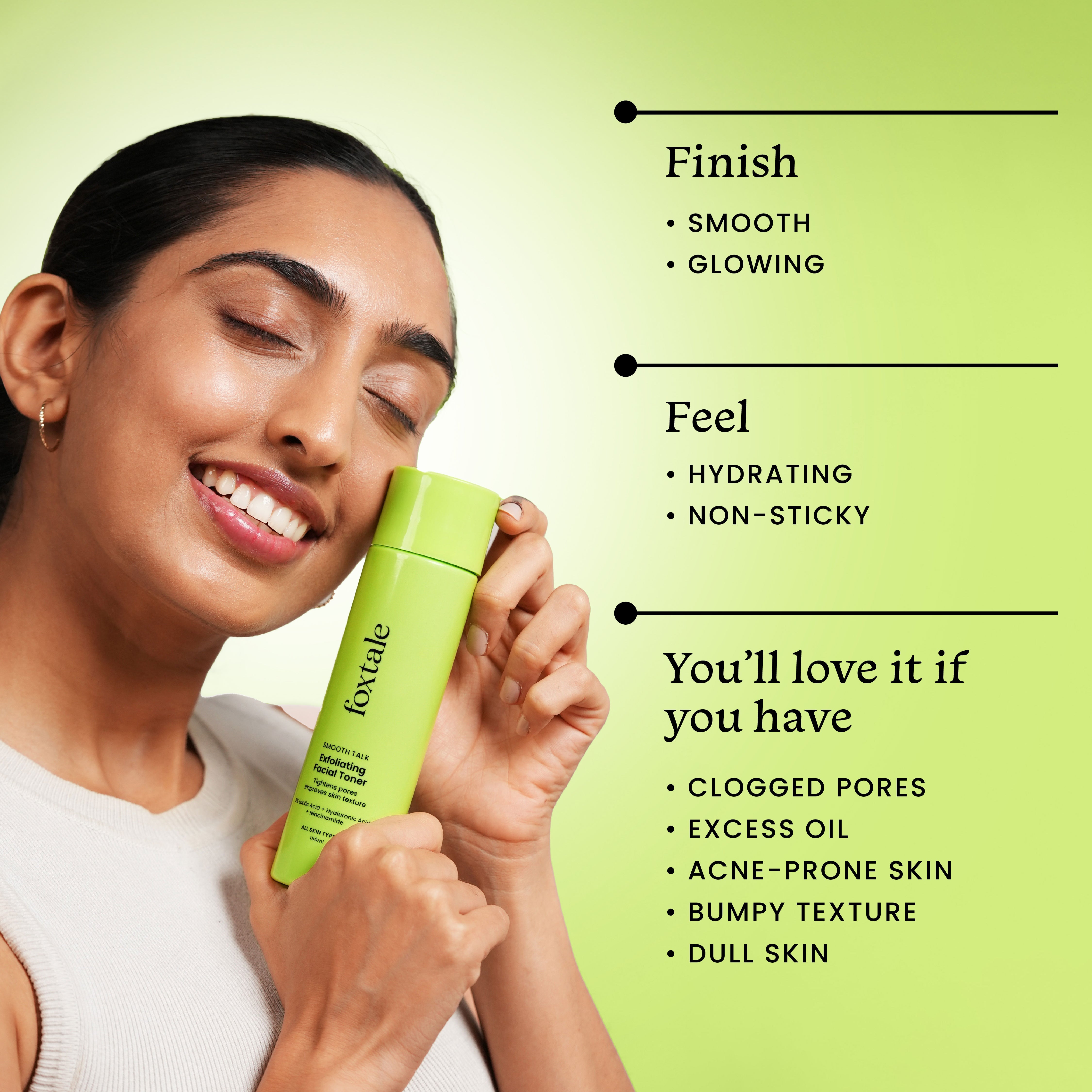 Exfoliating Facial Toner - Bright & Tight Pores