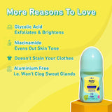 Deodorant Roll On with Lactic Acid & Glycolic Acid