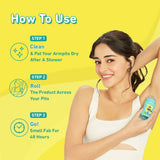 Deodorant Roll On with Lactic Acid & Glycolic Acid