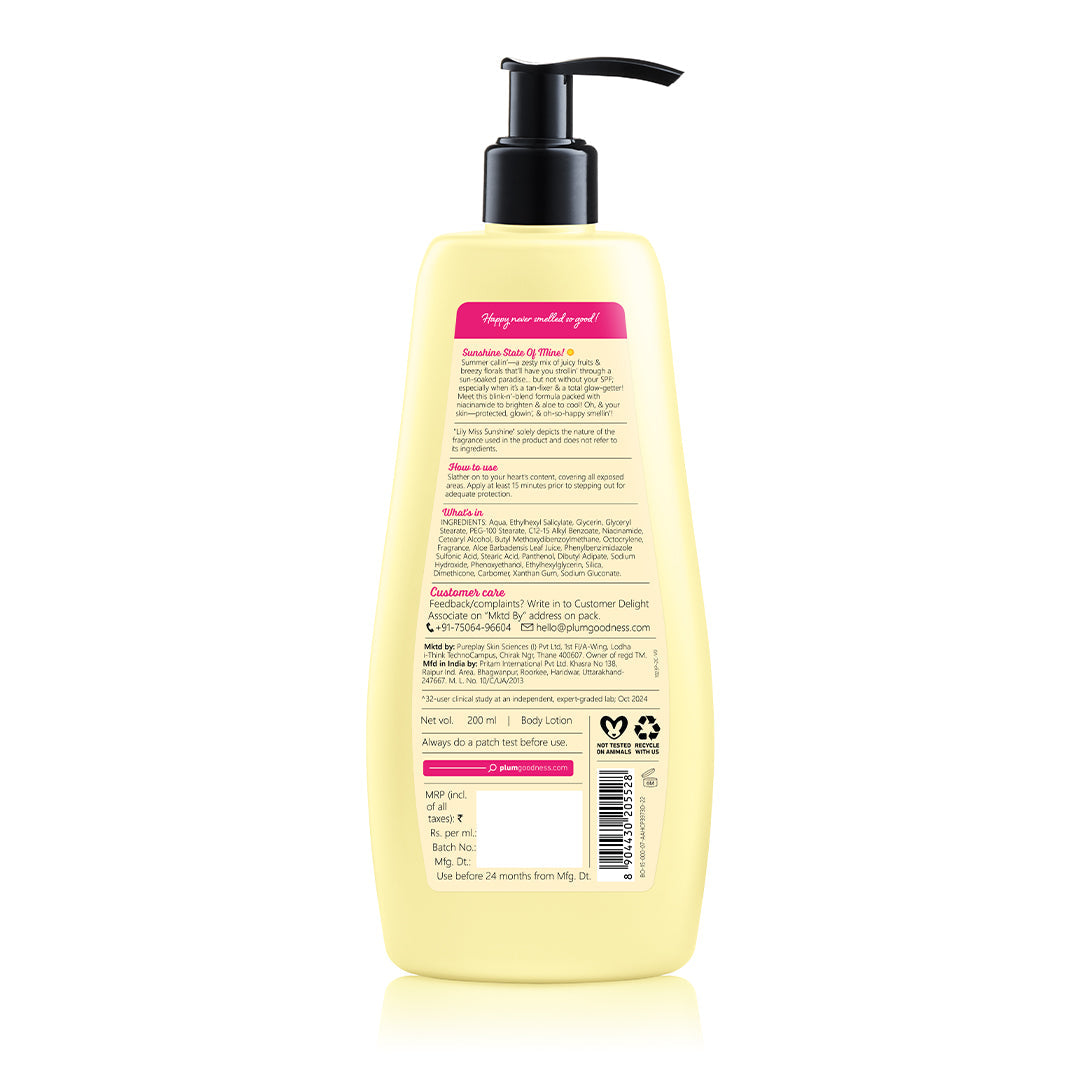 Sunscreen Body Lotion SPF 35 with Hydration