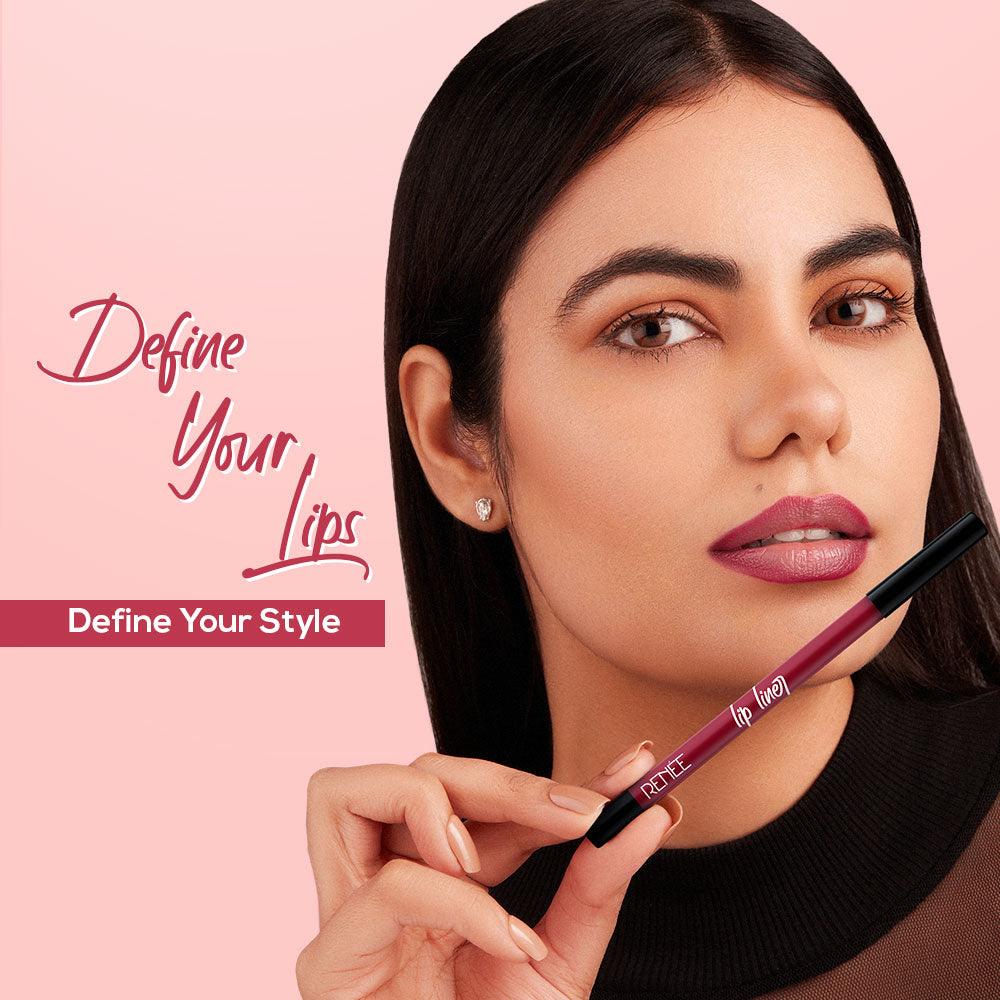 RENEE Define Matte Pencil Lip Liner - pack of 3