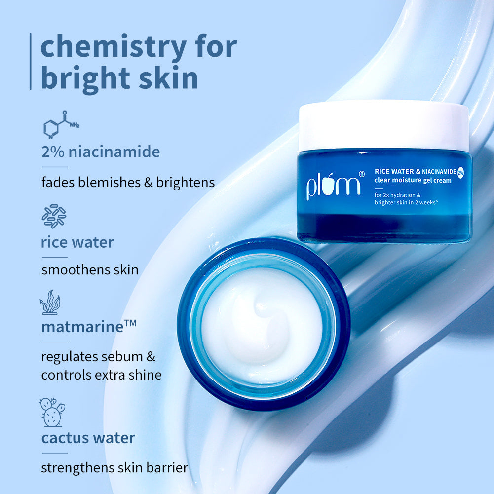 Niacinamide & Rice Water Gel Moisturizer
