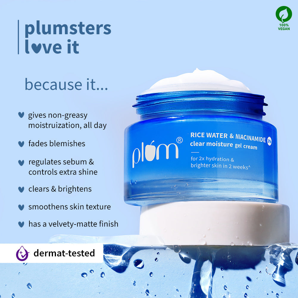 Niacinamide & Rice Water Gel Moisturizer