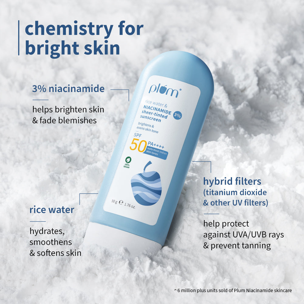 Niacinamide & Rice Water SPF 50 Tinted Sunscreen