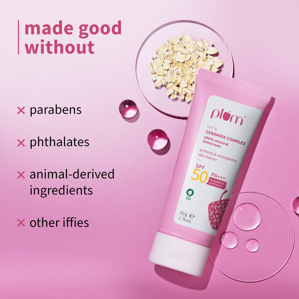100% Mineral Sunscreen with Oat & Ceramide