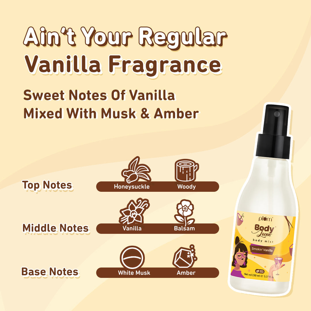 Spicy Vanilla Fragrance Long-lasting Body Mist
