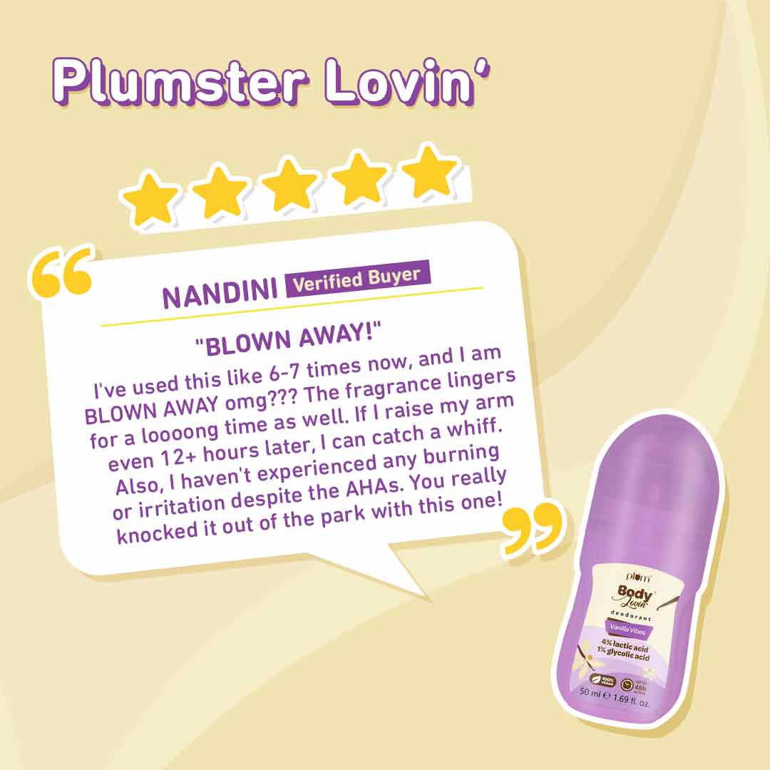 Vanilla Scent Deodorant with Lactic Acid