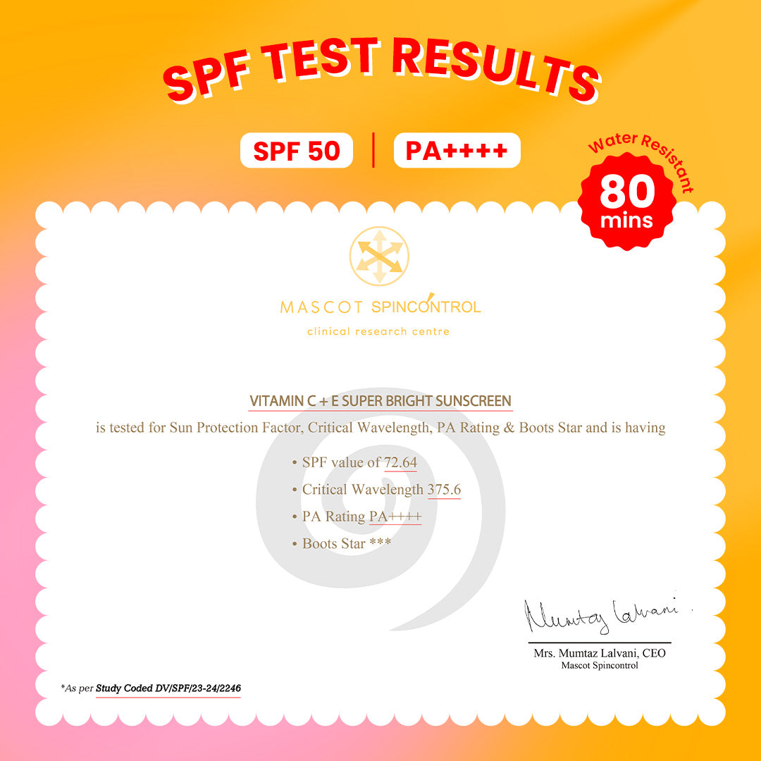 Vitamin C + E Sunscreen SPF 50+ Light