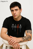 Premium Cotton Printed T-Shirt with Basketball Design