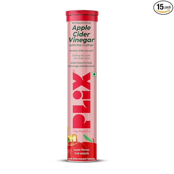 The Plant Fix Plix Apple Cider Vinegar Bubbly Effervescent Tablet,
