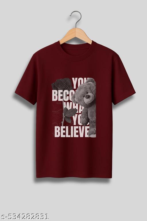 Maroon Motivational Quote Graphic T-Shirt