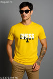 Cotton Regular Fit Chess Print T-Shirt
