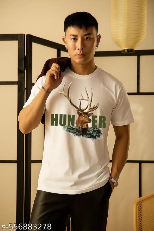 Stylish Printed Men's Tshirt with Cotton Fabric