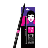 Elle 18 Eye Drama Kajal, Matte Finish, Super Black,
