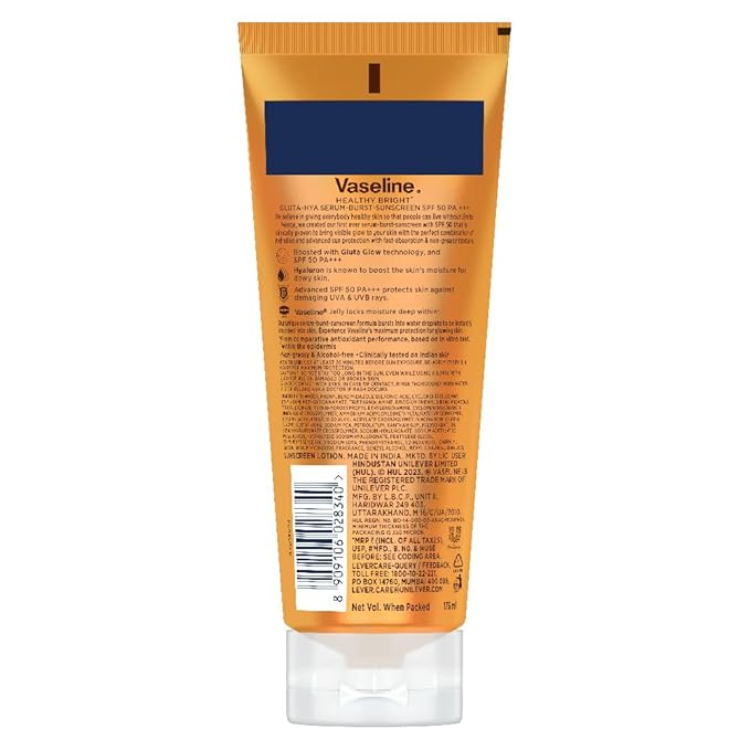 Vaseline All Gluta Hya - Antioxidant Spf 50 Pa+++ Sunscreen For Face & Body