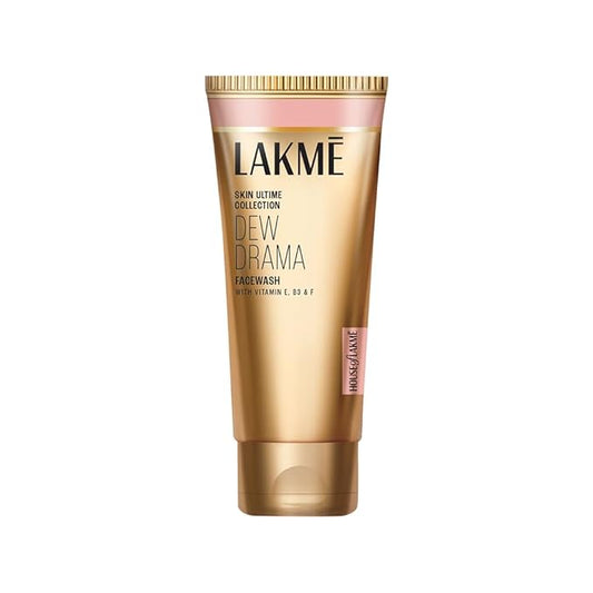 Dew Drama Facewash with Pro-Ceramides & 6% Vitamin E + B3 + F Complex for Glowing Skin, 100gm