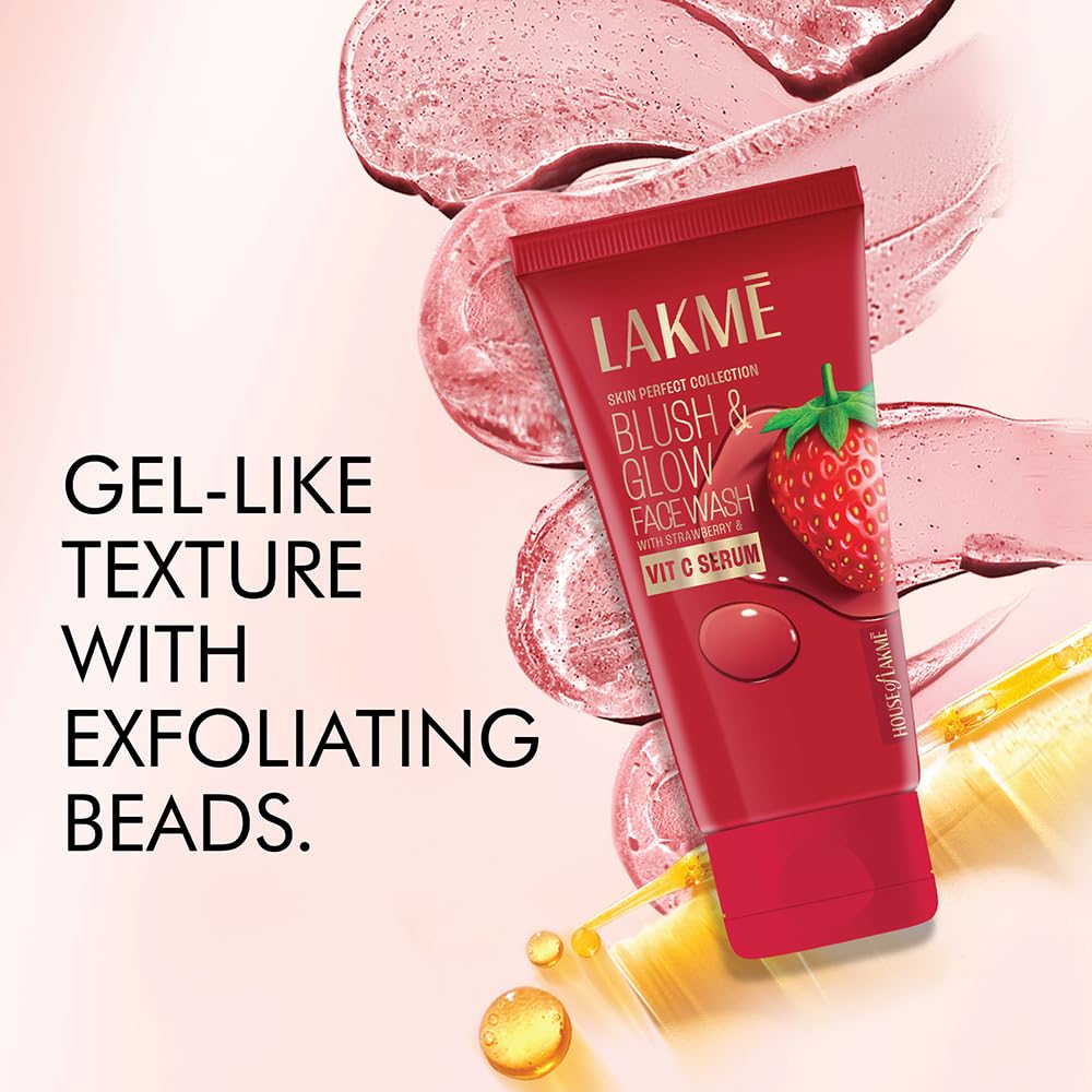 Blush & Glow Exfoliating Face Wash with Vitamin C Serum,