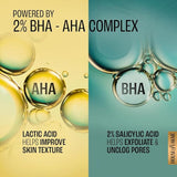 Lumi-Smooth AHA+ Facewash with 2% Salicylic & Lactic Acid for Glowing Skin