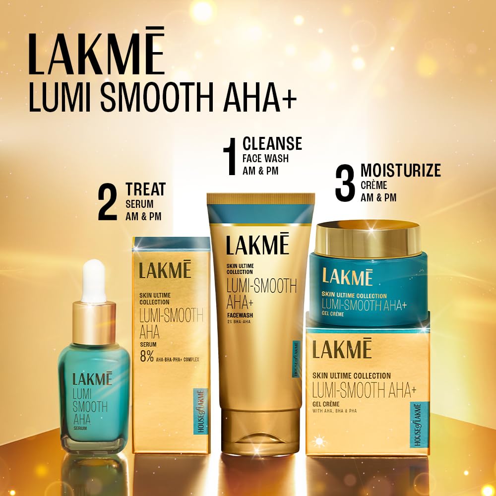Lumi-Smooth AHA+ Facewash with 2% Salicylic & Lactic Acid for Glowing Skin