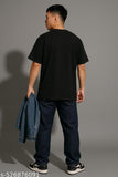 Men's Black T-Shirt with Vintage Car Print