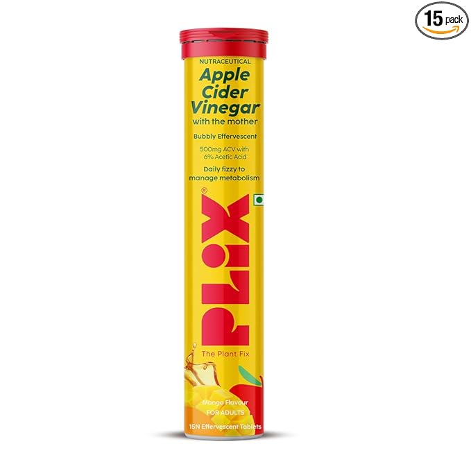 The Plant Fix Plix Apple Cider Vinegar Bubbly Effervescent Tablet,