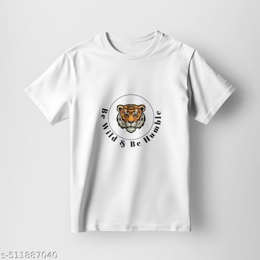 Graphic Tee with Bold Tiger Design