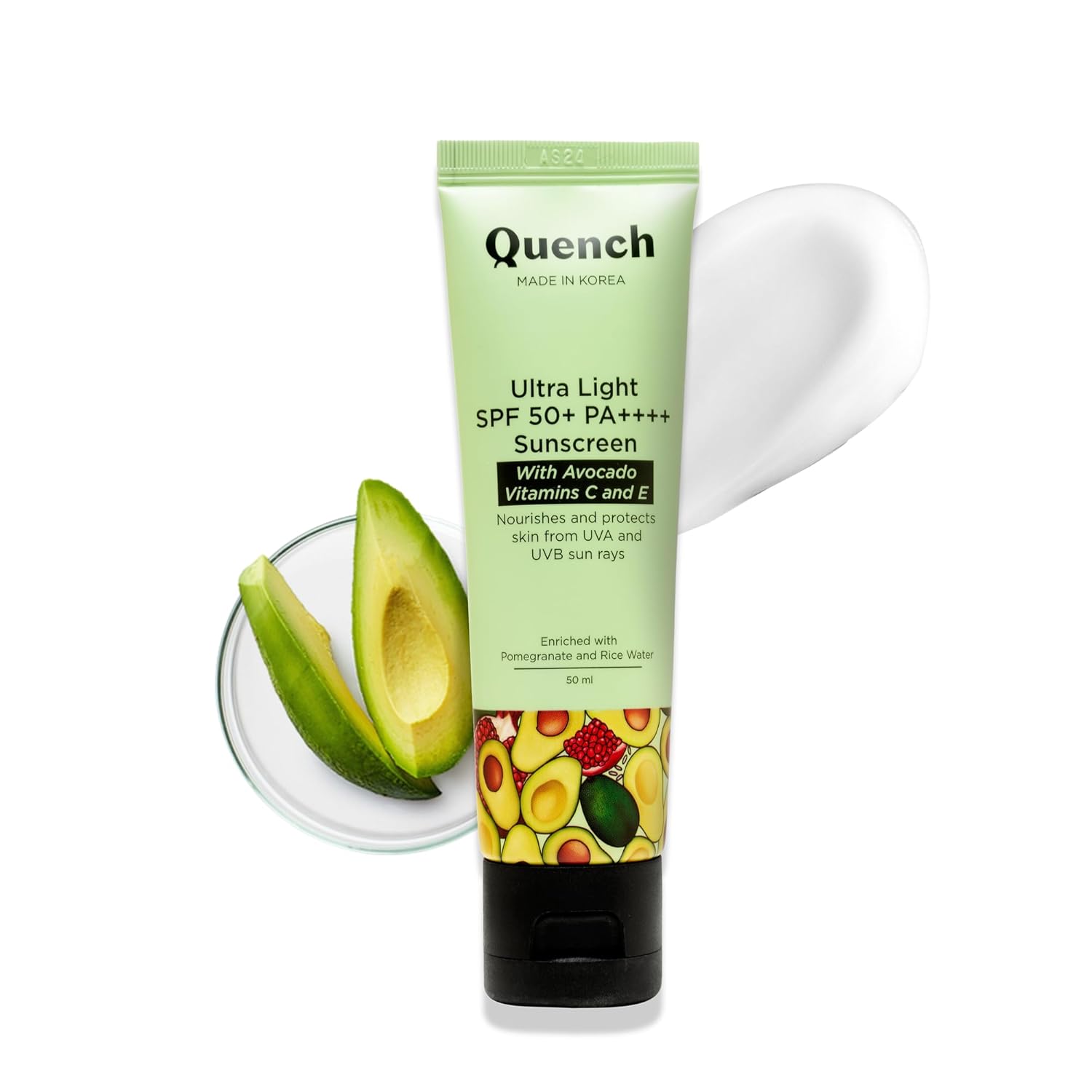 BOTANICS Bravocado Sunscreen Spf 50+ Pa++++ Korean Sunscreen With Vitamin E & Avocado