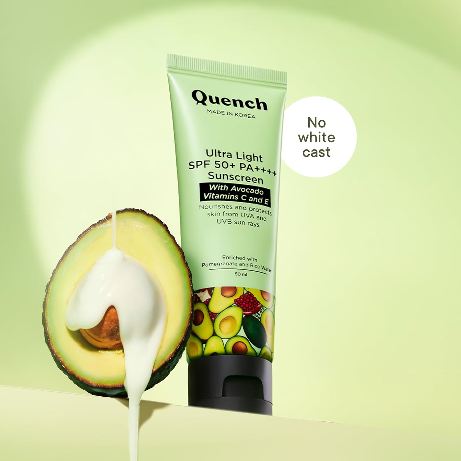 BOTANICS Bravocado Sunscreen Spf 50+ Pa++++ Korean Sunscreen With Vitamin E & Avocado