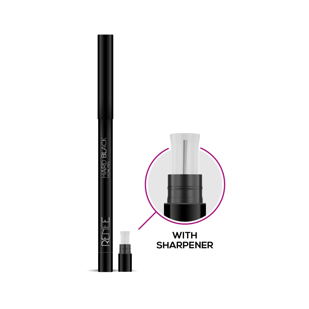 RENEE Hard Black Kajal Pen,