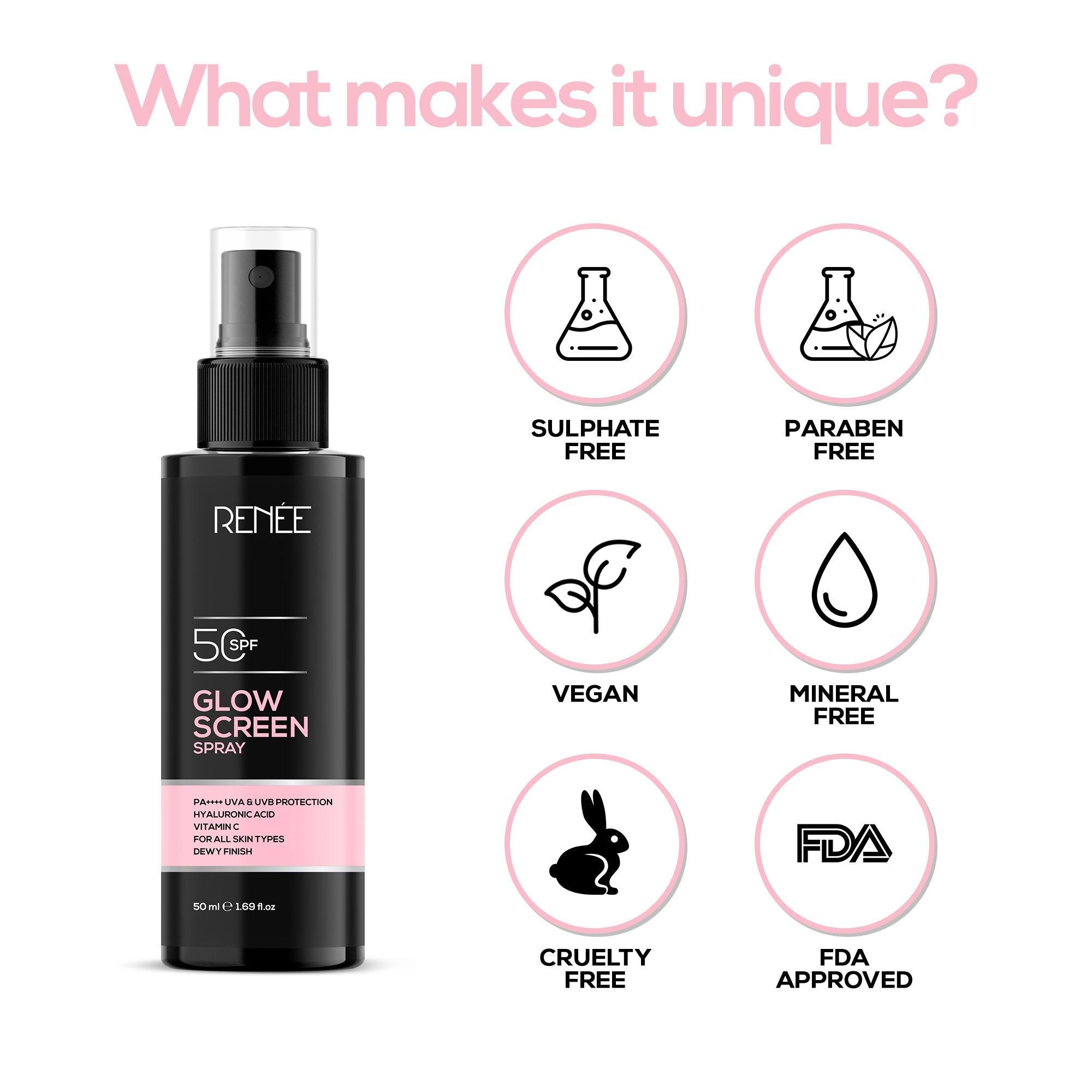 Glowscreen SPF 50 Sunscreen Spray