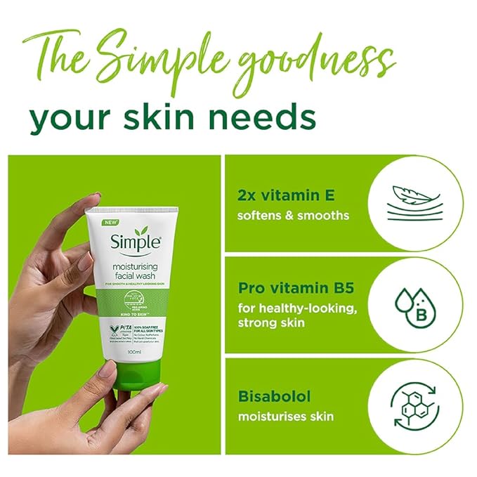 Simple Kind To Skin Moisturising Facial Wash 100 ml