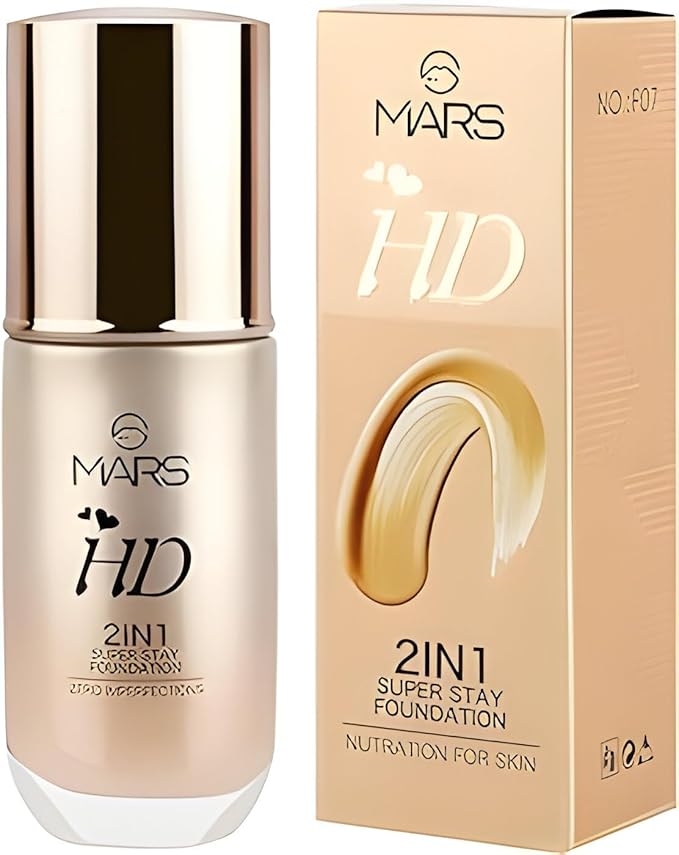 मार्स Hd 2In1 सुपर स्टे लिक्विड मैट फाउंडेशन,