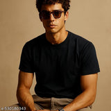 Regular Fit Navy Blue Cotton T-shirt